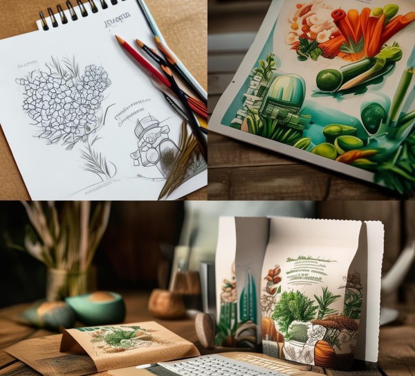 从视觉艺术家到创意画册，农产品包装设计图的精妙之处